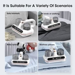 image-New Mattress Vacuum Mite Remover Cordless Handheld Cleaner Powerful Suction For Cleaning Bed Pillows Home Supplies