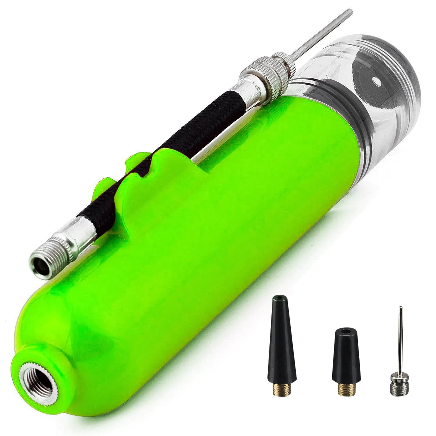 image-Basketball Inflator Pump - Portable 8" with Needles
