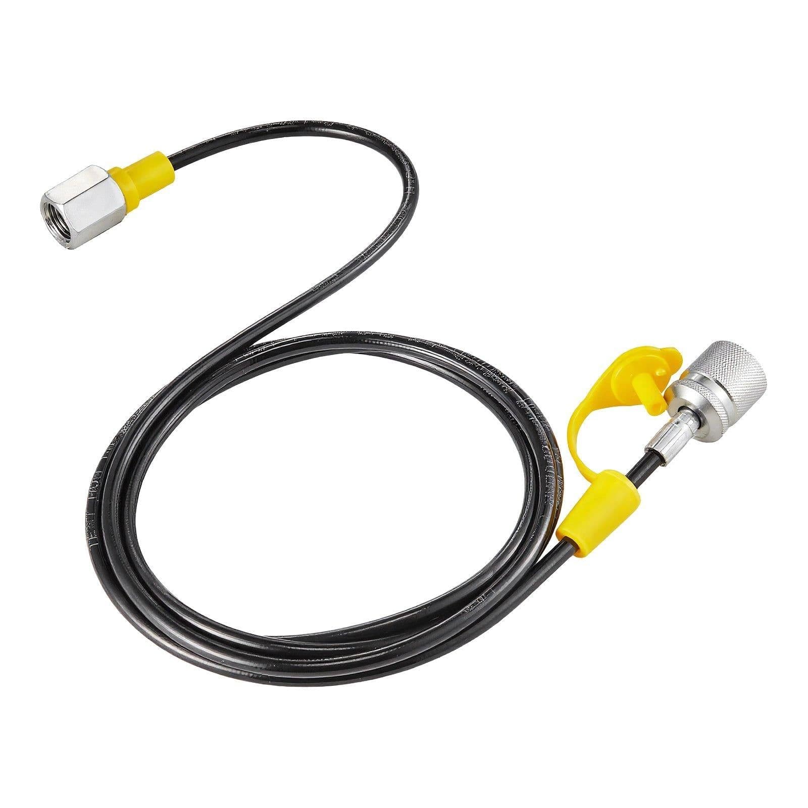 image-VEVOR Digital Hydraulic Pressure Test Coupling Kit, 10000 PSI Pressure Gauge Manometer Tester with 1 Gauge, 1 Test Coupling, 1 Quick-Release Coupler, and 1 Hose for Excavator Construction Machinery