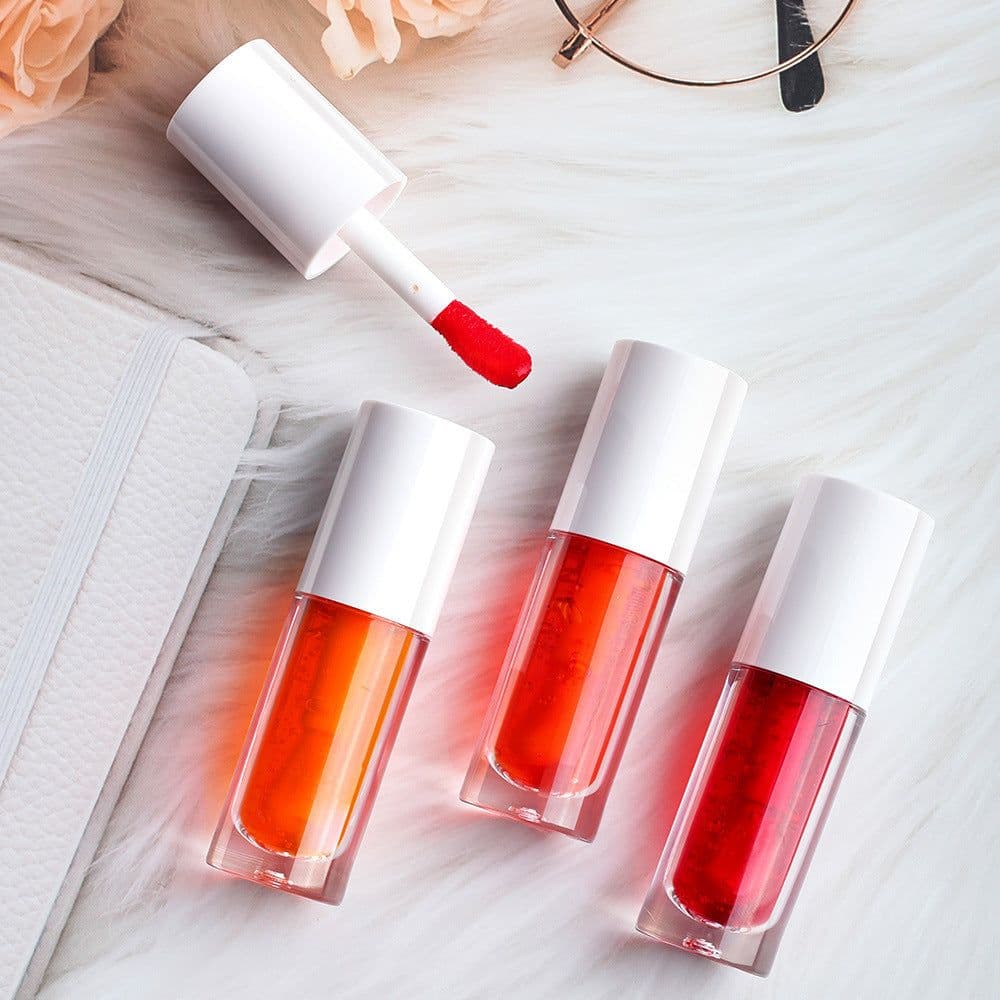 image-Non-decolorizing Lip Stain Lip Gloss Jelly Tint Lip Gloss Lip Cheek Eye Shadow 3 Ins Thick Pole Lipstick Water
