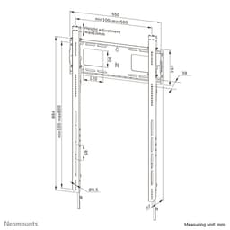 image-TV Mount Neomounts WL30-750BL18P 100 kg 98"