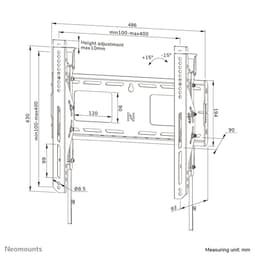 image-TV Mount Neomounts WL35-750BL14 32" 75" 100 kg