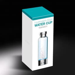 image-Hydrogen Rich Electrolytic Water Cup Negative Ion Generator Portable Intelligent Health Glass