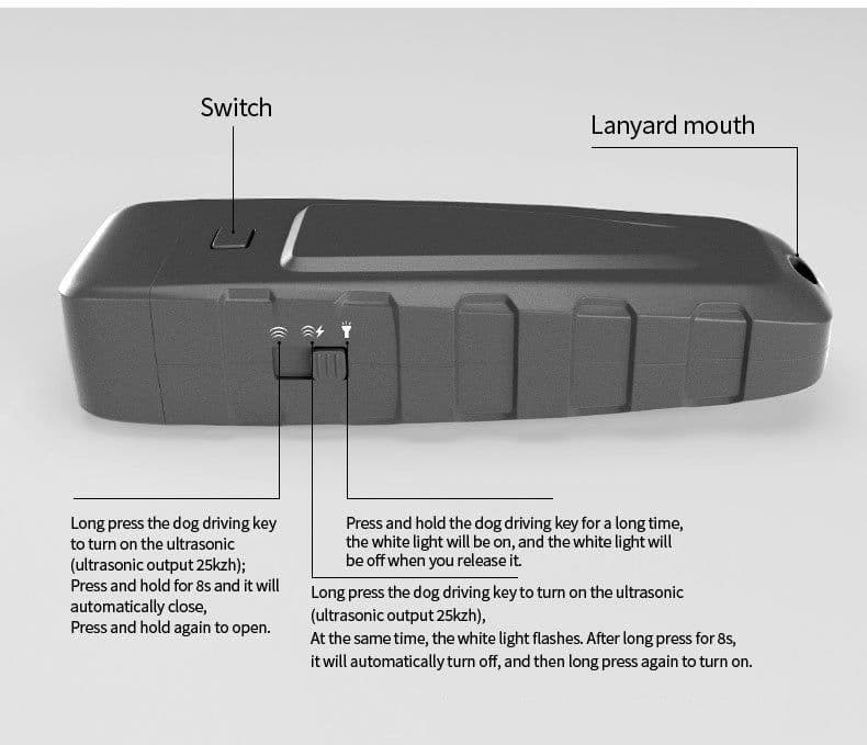 image-Ultrasonic Dog Training Barking Stopper Handheld Training Bark Control Device, Dog Bark Deterrent Device Pets Products