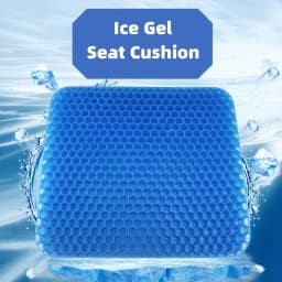 image-Summer Gel Seat Cushion Breathable Honeycomb Design For Pressure Relief Back Tailbone Pain For Home And Car