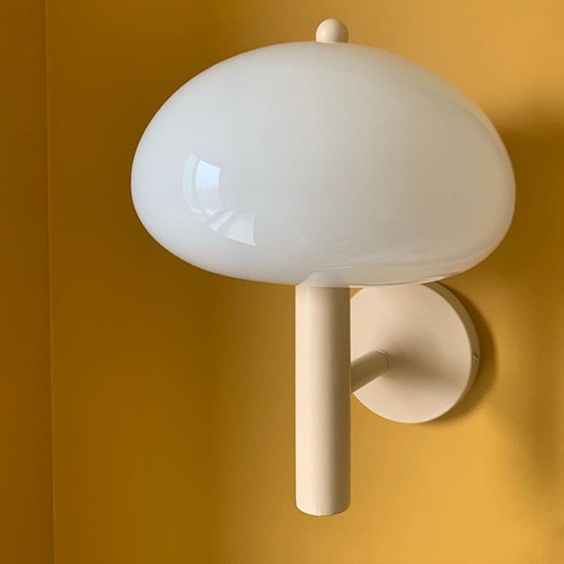 image-Small Mushroom Wall Lamp Retro Decor Living Room Bedroom Bedside