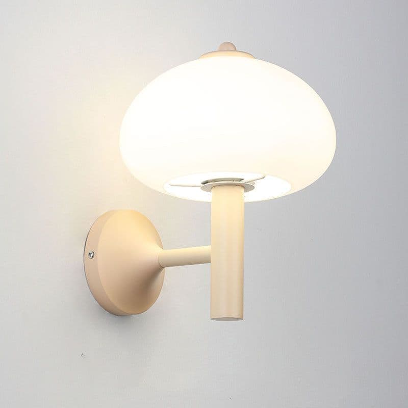 image-Small Mushroom Wall Lamp Retro Decor Living Room Bedroom Bedside