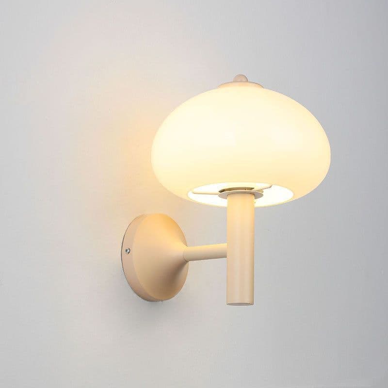 image-Small Mushroom Wall Lamp Retro Decor Living Room Bedroom Bedside
