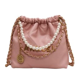 image-Women's Diamond Chain Messenger Bag Pearl