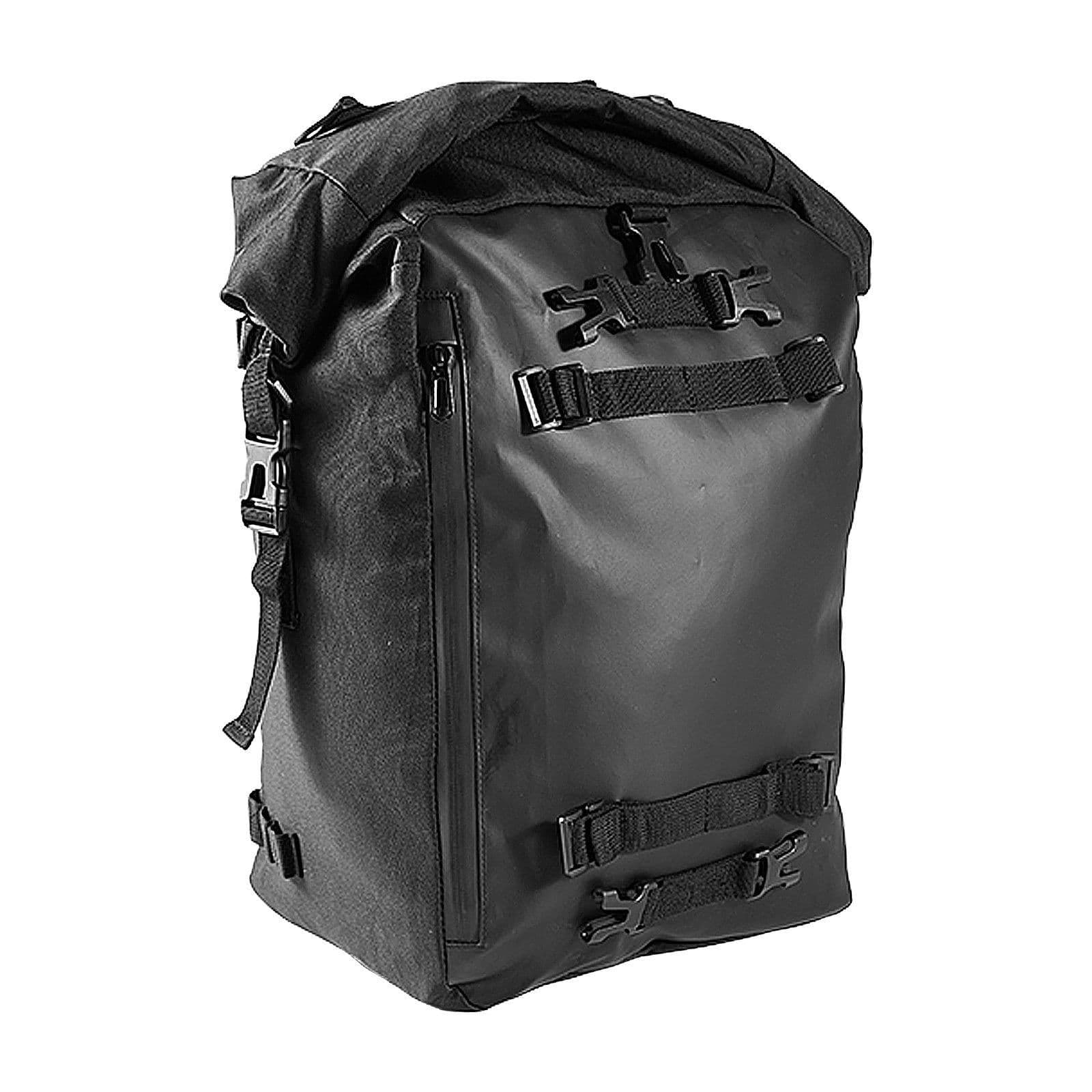 image-VEVOR Motorcycle Tail Bag, 30 L Motorcycle Rear Seat Bag with Waterproof Rain Cover, Outdoor Sports Motorbike Luggage Storage Trunk Rack Backpack with Shoulder Straps, Universal Fit Rear Racks, Black