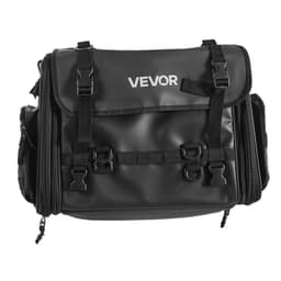 image-VEVOR Motorcycle Tail Bag, 40-60 L Expandable Motorcycle Rear Seat Bag with Waterproof Rain Cover, Foldable Outdoor Sports Motorbike Luggage Storage with Shoulder Straps, Pocket & Elastic Cord, Black