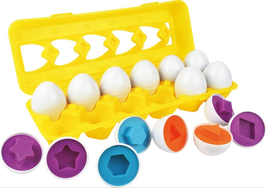 image-Cross-border special for smart egg pairing twisted egg recognition color children's educational early education assembled toy simulation egg box