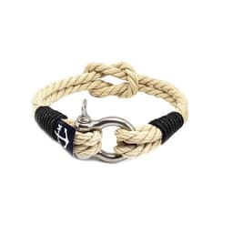 image-Classic Rope and Black Cord Nautical Bracelet