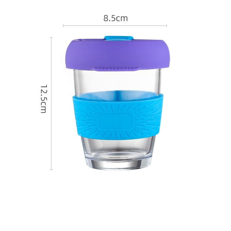image-Girl Student's Accompanying Cup Silicone Water Cup With Lid