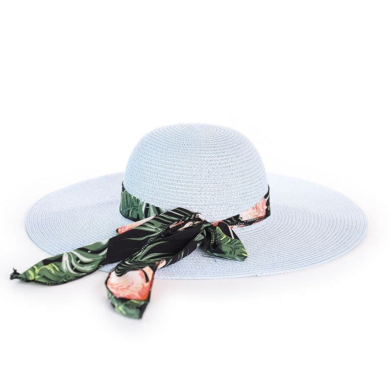 image-Big Brim Straw Hat Women Summer Khaki