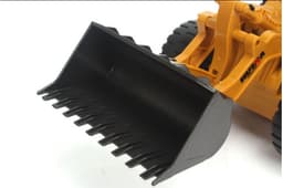 image-Remote control engineering vehicle 6-pass alloy version loading truck bulldozer child charging remote control toy forklift