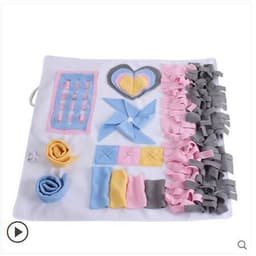 image-Pet Sniffing Mat Dog Puzzle Sniffing Mat Training Mat Toys Bite Resistant and Machine Washable