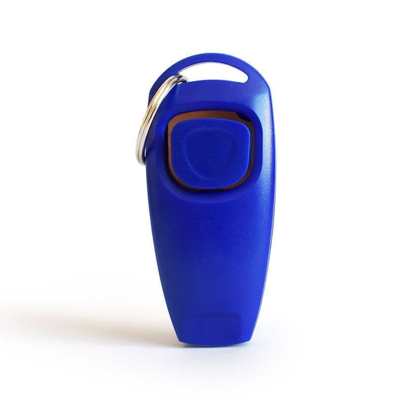 image-Combo Dog Clicker Whistle - Training Pet Trainer Click Puppy With Guide With Key Ring