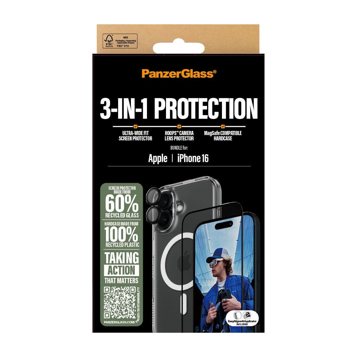 image-Mobile cover Panzer Glass B1291+2861+1283