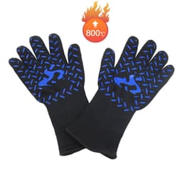 image-Fireproof BBQ Gloves - 800°F Heat Resistant Silicone