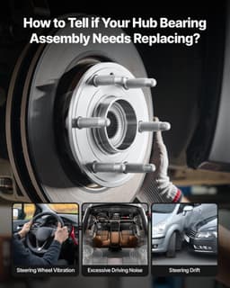 image-VEVOR 2PCS Front/Rear Wheel Bearing & Hub Assembly Fit for 2016-2017 Buick Enclave Convenience Leather Premium Sport Utility Chevy Traverse LS GMC Acadia OEM 513277, Wheel Bearing Hub Assembly Set