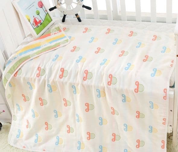 image-110 * 110cm baby bath towel cover blanket gauze children quilt quality baby children pure cotton 6 six layer gauze bath towel