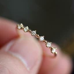 image-s925 sterling silver plated 14K gold super beautiful broken zirconium diamond ring finger, very fine Japanese foreign trade, all-match small and fresh