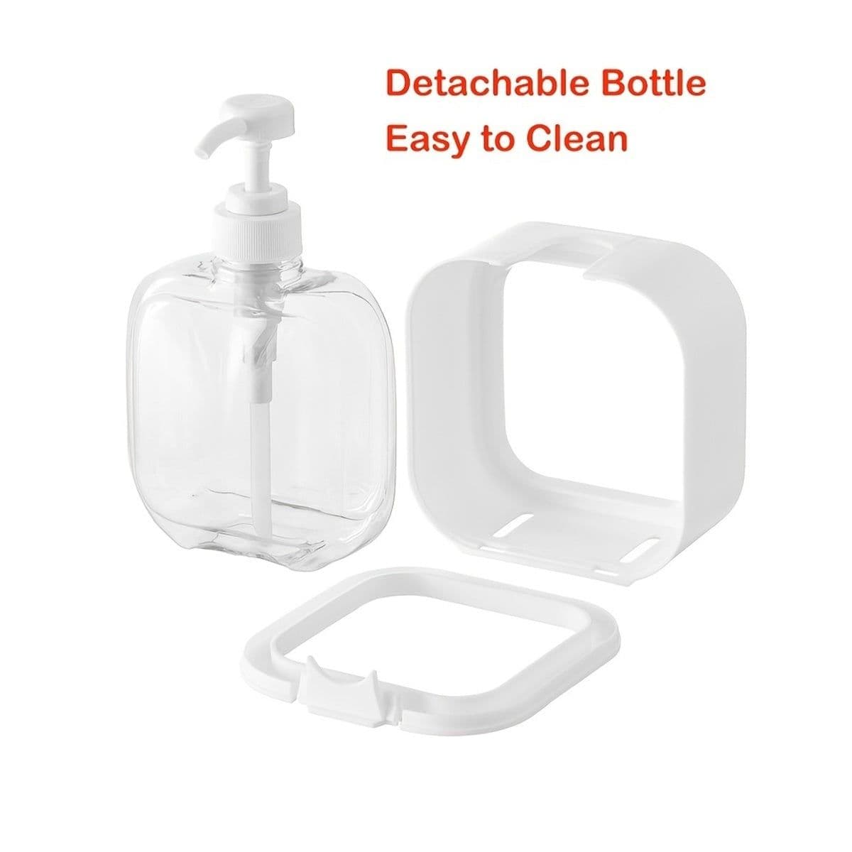 image-Foaming Soap Dispenser, 300ml And 500ml Dish Soap Dispenser, Refillable Modern Square Pump Bottle Lotion Dispenser, Hand Soap Dispenser For Bathroom, Kitchen Portable Empty Bottle, Dish Soap Dispenser