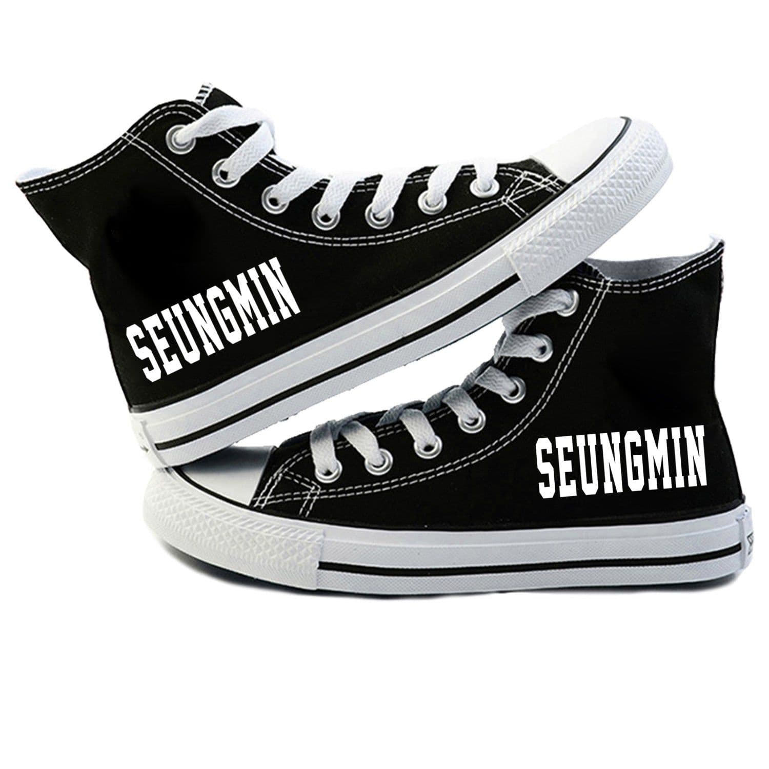 image-stray-kids surrounding canvas shoes high-top shoes Korean casual breathable men and women couple flat shoes