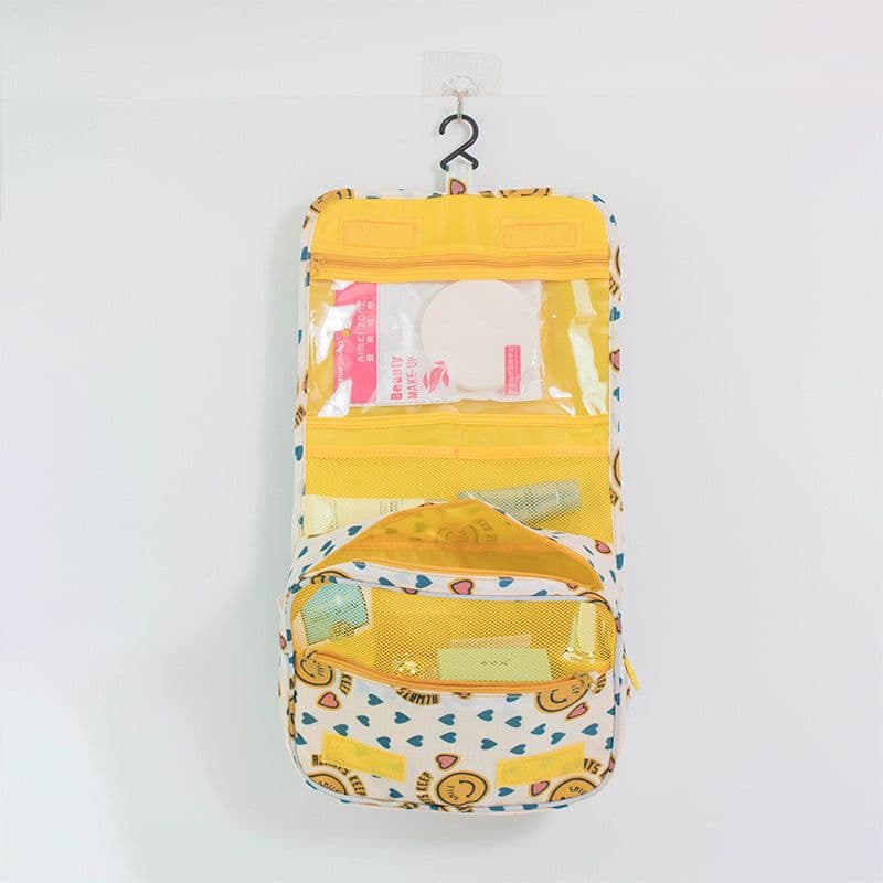 image-New product waterproof travel hanging hook wash bag large capacity cosmetic bag multi-function storage bag wash bag