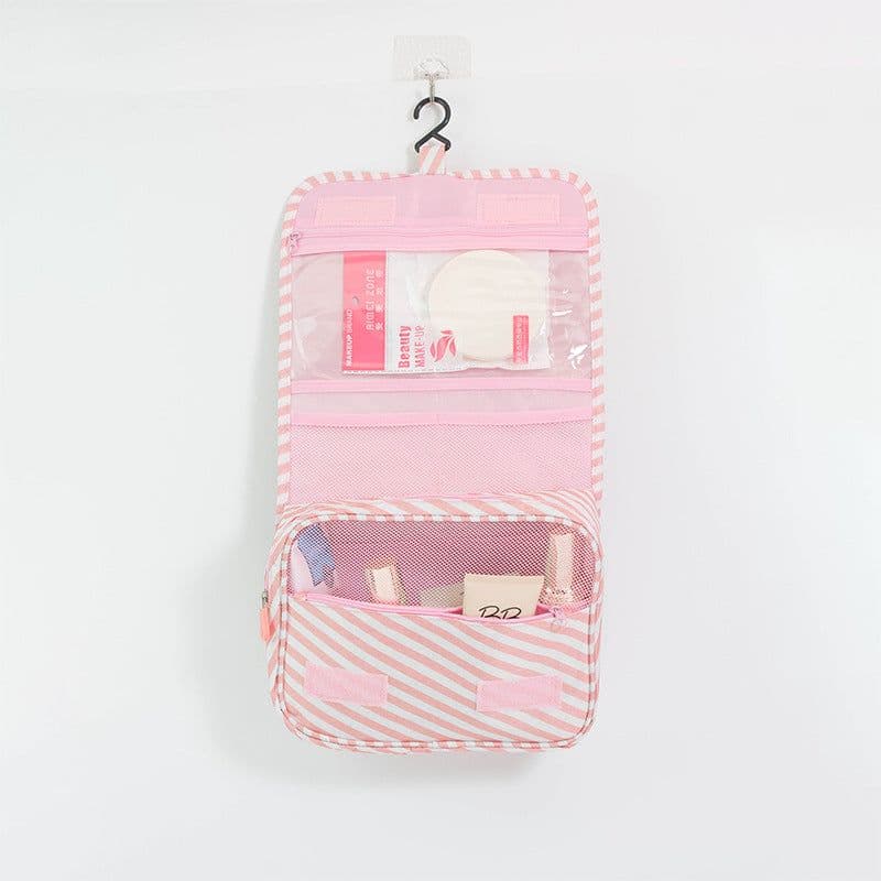 image-New product waterproof travel hanging hook wash bag large capacity cosmetic bag multi-function storage bag wash bag