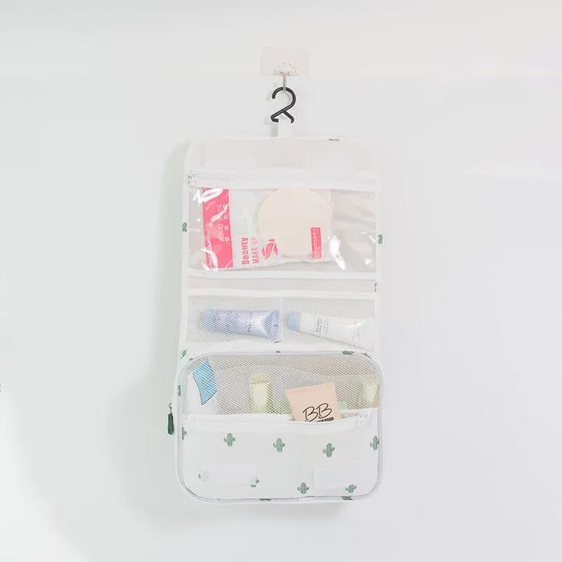 image-New product waterproof travel hanging hook wash bag large capacity cosmetic bag multi-function storage bag wash bag
