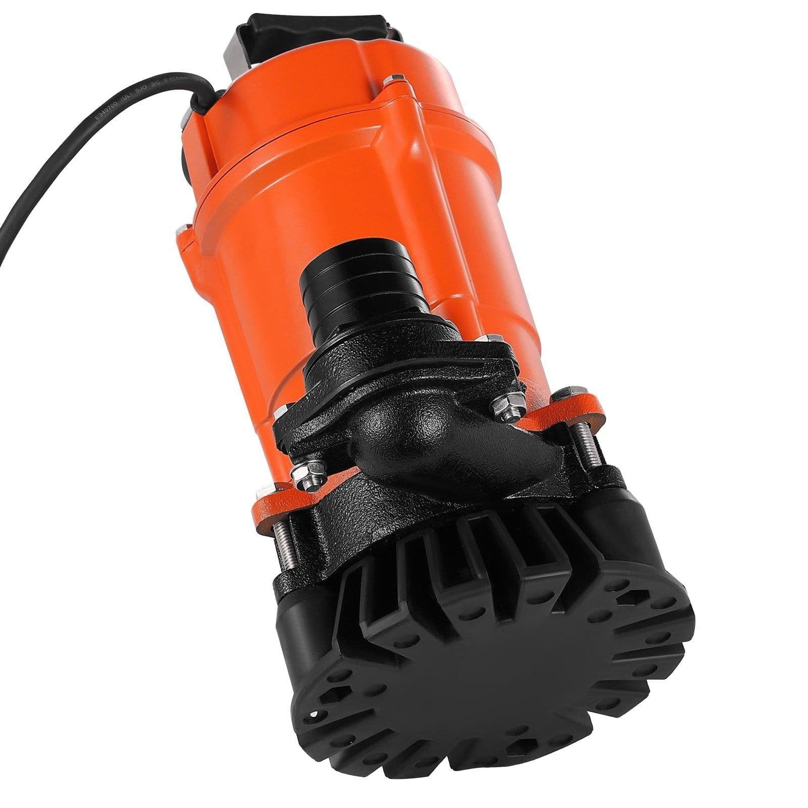 image-VEVOR 1/2 HP Submersible Trash Pump, 2000 GPH, 120V Cast Iron Submersible Sump Sewage Pump with 2 in Discharge, 39 ft Max Lift, Drain Dirty Clean Water, for Pools, Garden, Pond, Basement, Flooded Area