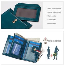 image-FOXER New Sign Monogram PVC Leather Wallet Lady Fashion Short Clutch Money Bags Women PU ID Card Holder Female Zipper Coin Purse