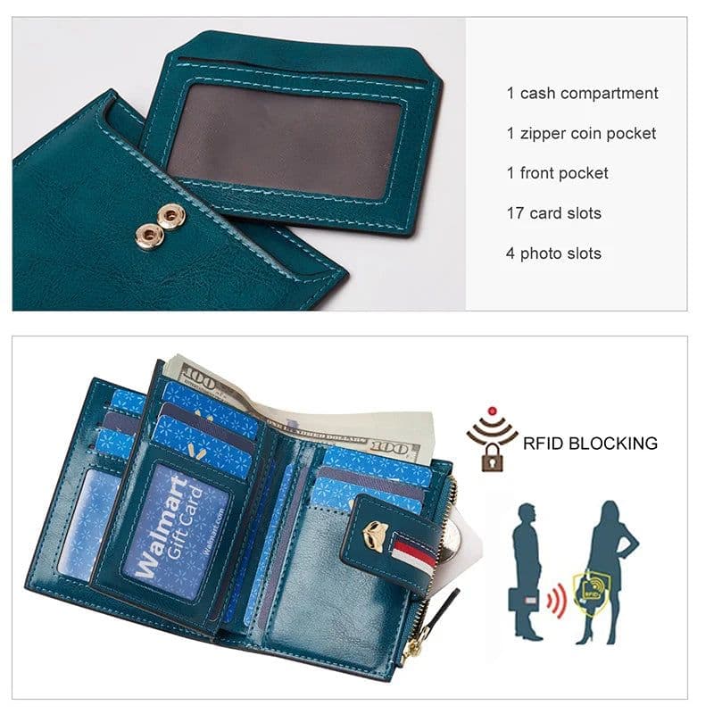 image-FOXER New Sign Monogram PVC Leather Wallet Lady Fashion Short Clutch Money Bags Women PU ID Card Holder Female Zipper Coin Purse