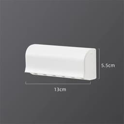image-Toothbrush Stand Shaver Rack Organizer Electric Toothbrush Wall-Mounted Toothpaste Holders Space Saving Bathroom Accessories