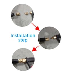 image-Car Wash Accessories 3/8 Quick Connection For High Pressure Washer M22 Adapter For Car Wash Water Gun Hose Washing Machine