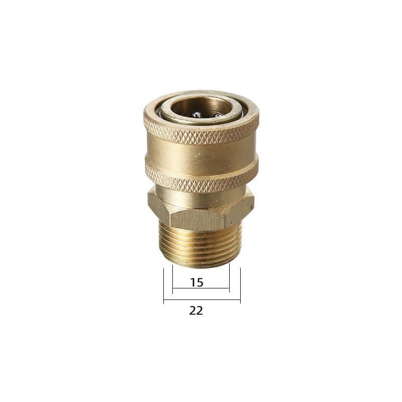 image-Car Wash Accessories 3/8 Quick Connection For High Pressure Washer M22 Adapter For Car Wash Water Gun Hose Washing Machine