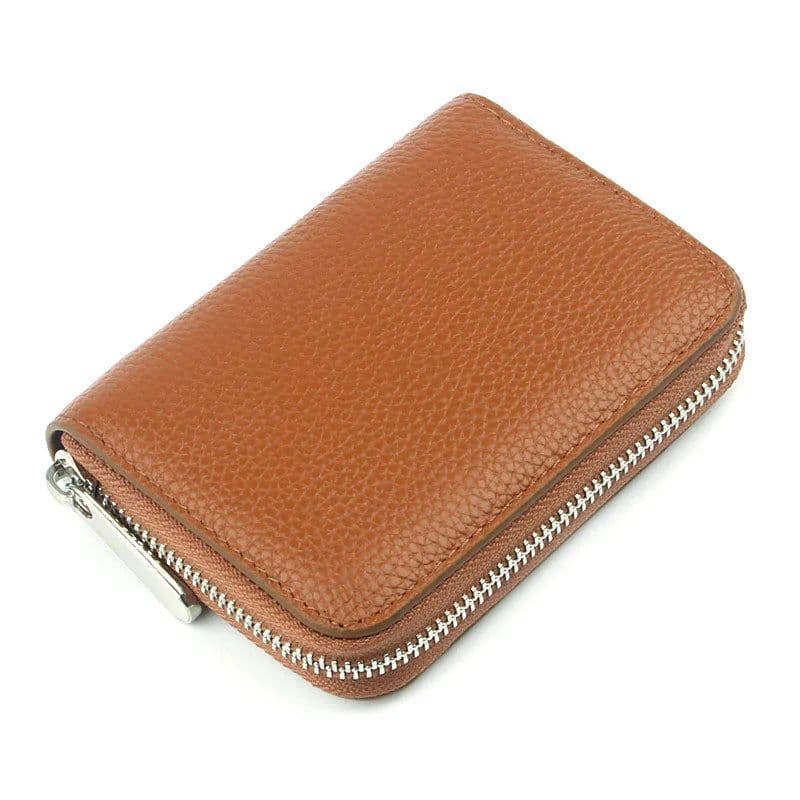 image-CNGRANDBAG Genuine Leather Women's Wallet with Zipper, Model LDQ002