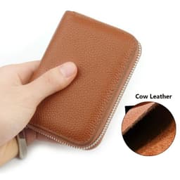 image-CNGRANDBAG Genuine Leather Women's Wallet with Zipper, Model LDQ002