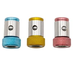 image-1/4 batch head color magnetic coil screwdriver tip filling magnetic coil metal screwdriver head positioning steel sleeve tool