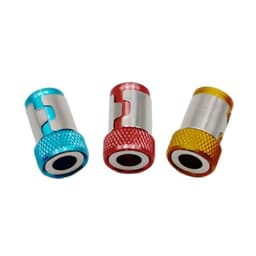 image-1/4 batch head color magnetic coil screwdriver tip filling magnetic coil metal screwdriver head positioning steel sleeve tool