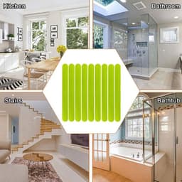 image-12pcs Anti-Slip Strips Shower Floor Stickers Bath Safety Strips Transparent Non Slip Tape For Bathtubs Stairs
