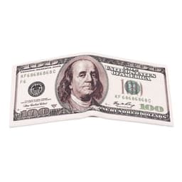 image-Men Money Canvas Wallets Credit ID Card Holder Bags Purses Currency Notes Pattern Insert Picture Cash Coin Dollars Euro Wallet