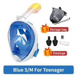 image-Underwater Scuba Anti Fog Full Face Diving Mask Snorkeling Respiratory Masks Safe Waterproof Swimming Equipment for Adult Kids