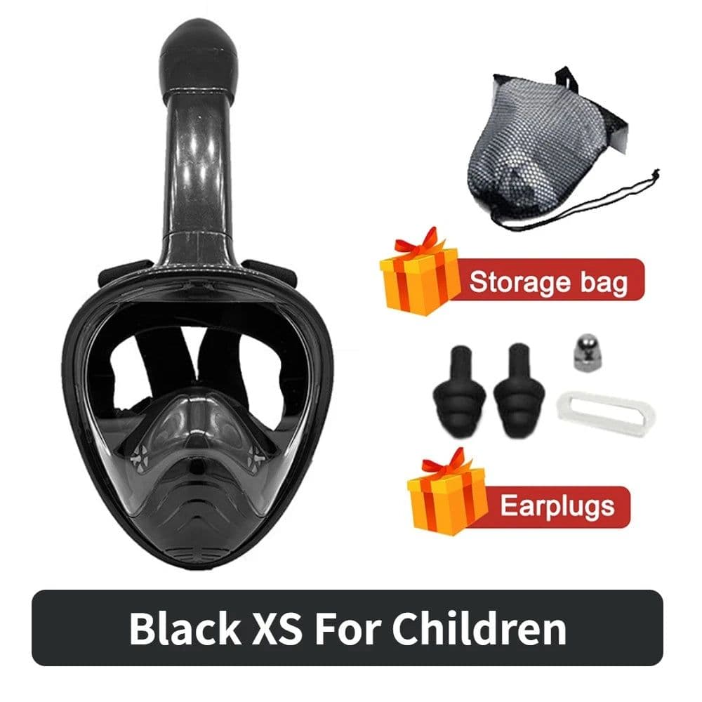 image-Underwater Scuba Anti Fog Full Face Diving Mask Snorkeling Respiratory Masks Safe Waterproof Swimming Equipment for Adult Kids