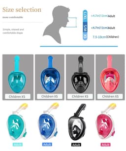 image-Underwater Scuba Anti Fog Full Face Diving Mask Snorkeling Respiratory Masks Safe Waterproof Swimming Equipment for Adult Kids