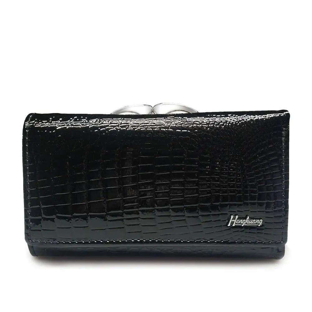 image-HH Women's Wallet and Purse Genuine Leather Lady's Wallets Small Short Clutch Coin Purse Luxury Female Luxury Purses