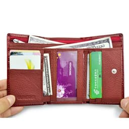image-HH Women's Wallet and Purse Genuine Leather Lady's Wallets Small Short Clutch Coin Purse Luxury Female Luxury Purses