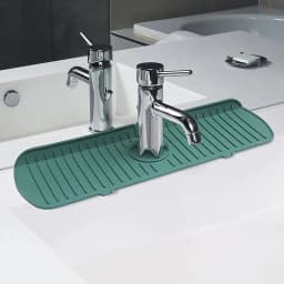 image-Kitchen Silicone Drainage Pad Bathroom Faucet Drip Mat Wash Basin Sink Splash Proof Draining Pad Table Heat Insulation Protector